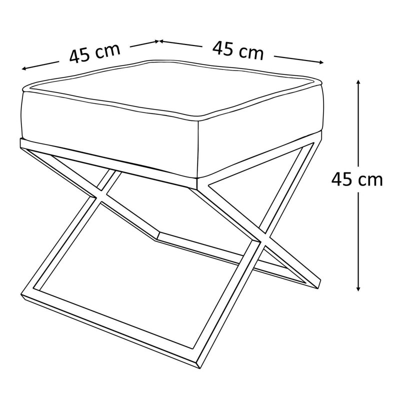 Letsou Padded Stool BELISSA - DISCONTINUED