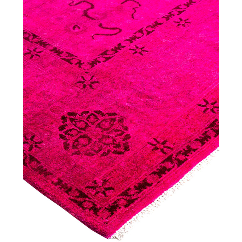 Overdyed One-of-a-Kind 8' 0" X 10' 5" Hand Knotted Area Rug