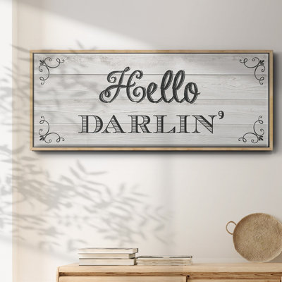 «Hello Darlin», toile encadrée