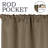 Modern Linen Inspired Classic Solid 100% Polyester Room Darkening Curtain Panel-472784750-472784740