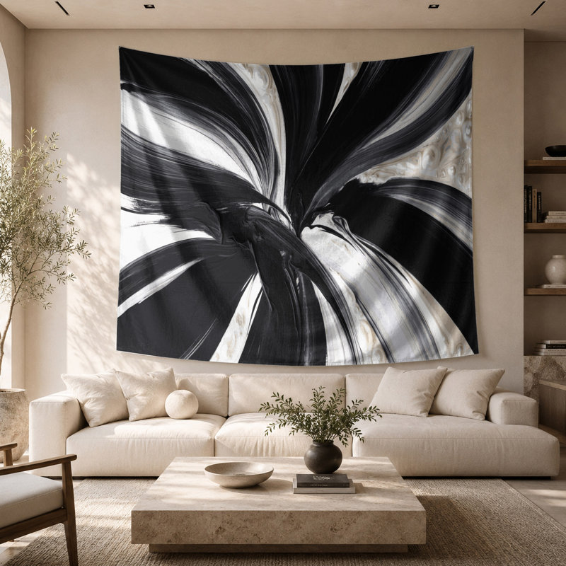 Tapisserie murale «Lyrical Abstraction 42», 68 po x 80 po