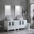 Mandrup 61.5'' Double Bathroom Vanity Set with Mirror-1090686122