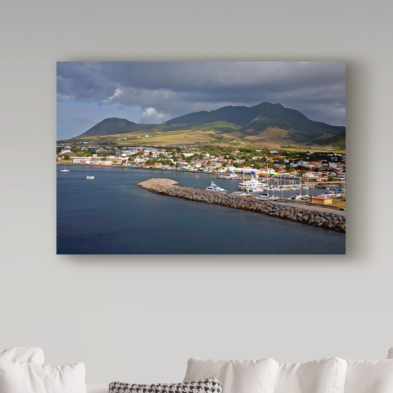 «St Kitts» de Garv, reproduction de photo sur toile tendue, H 30 po x l 47 po x P 2 po