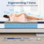 Matelas en mousse à mémoire de forme hybride avec espace coton pour un sommeil optimal, offrant un soutien solide, une isolation des mouvements et un soulagement de la pression pour une nuit de repos-12991182-12991183