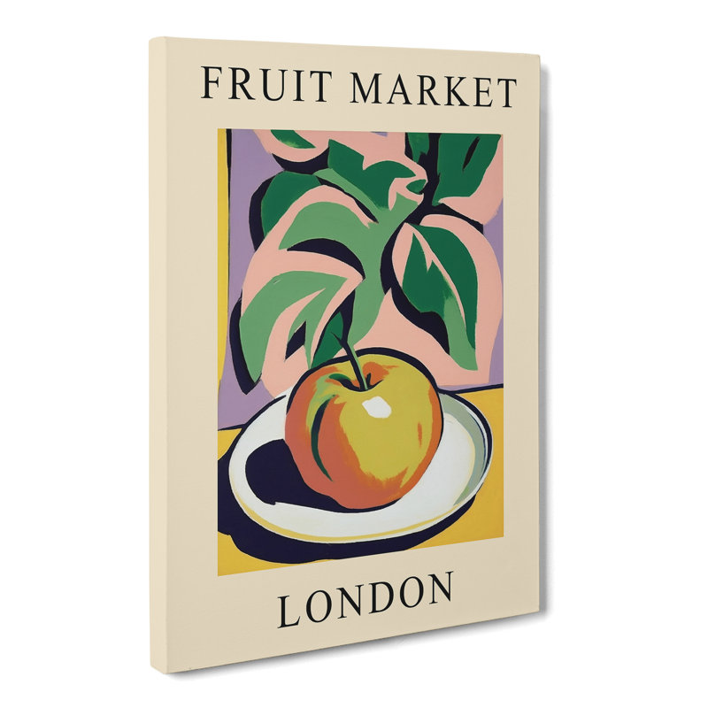 XMKTMKT-407 London Fruit Market Exhibition Apple - Wrapped Canvas Print, 50cm H x 35cm W x 3cm D