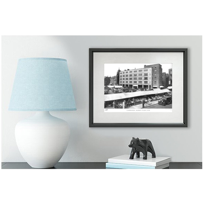 Cambridge, Market Place 1938 by Francis Frith - Single Picture Frame Print, 60cm H x 80cm W x 2.3cm D