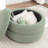 Upholstered Round Storage Ottoman-521645660