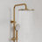 Thermostatic  Slide Bar Shower System, 10" Rainfall Shower Head with Handheld Shower-117466232