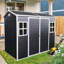 Remise extérieure imperméable avec plancher, deux fenêtres et porte verrouillable-118609818-108295229