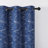 Deavion Velvet Curtains Metal Grommets Room Darkening with Gold Foil Print 2 Panel Set-106462140-106462128