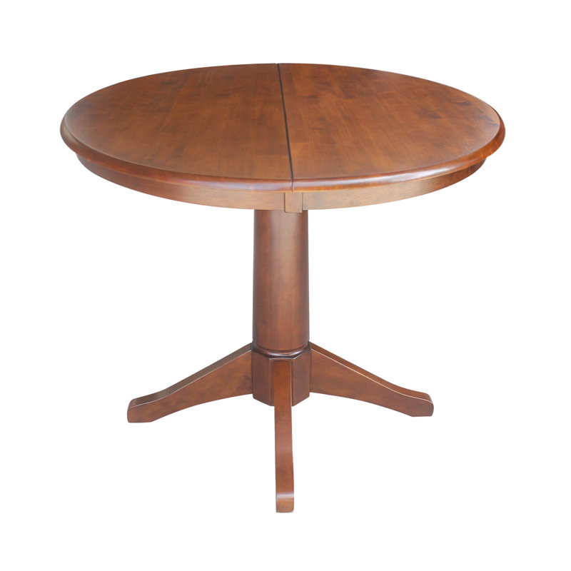 Ikuko Extendable Solid Wood Dining Table, Espresso