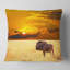 Coussin imprimé "antilope immense" à coucher de soleil paysage-30810398-30613608