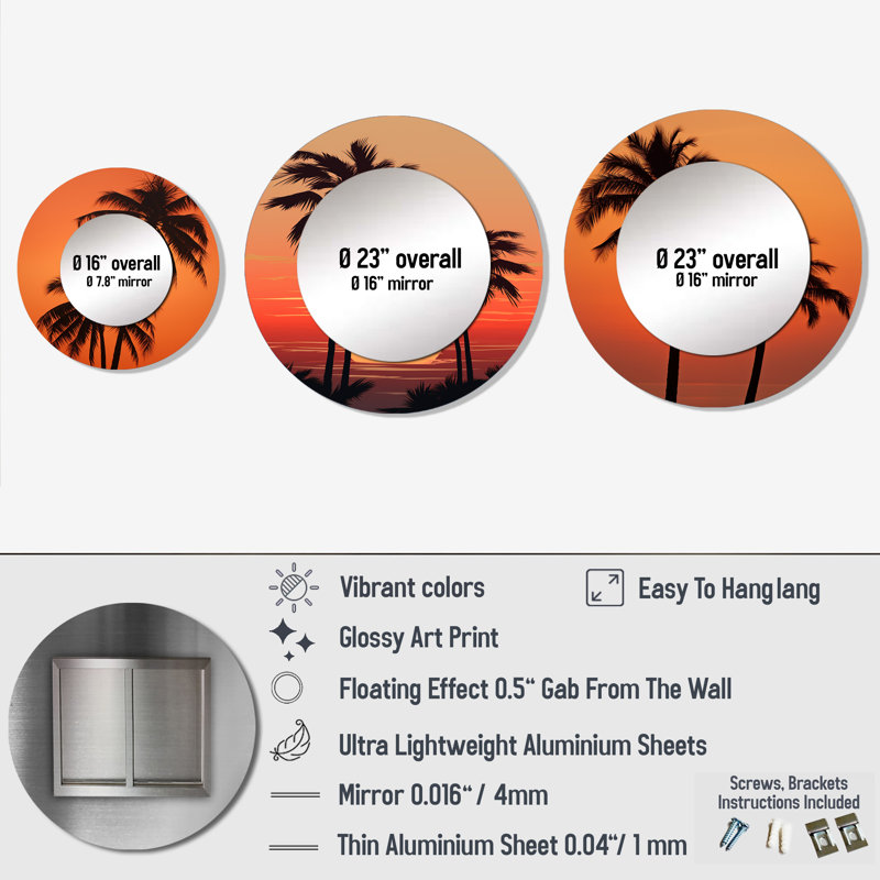 Lorenc Round Wall Mirror