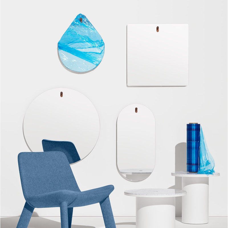 Hang 1 Swoval Beveled Wall Mirror, 38" x 23"