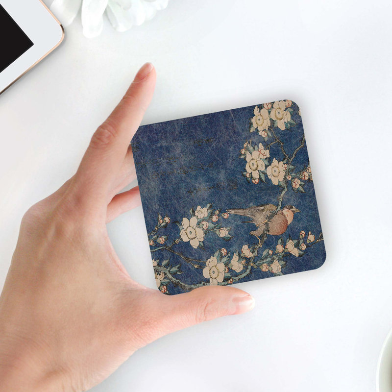 Glass Square 4 Piece Coaster Set