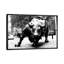 Wall Street Bull Black And White - Print on Canvas-56677256-56677255