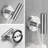 3 Bathroom Hardware In Sus304 Stainless Steel, Brushed Nickel, Resilient Bath Shower (robe Hook, Toilet Paper Holder, Towel Bar Robust (toilet Bar, Robe Hook-1419530837