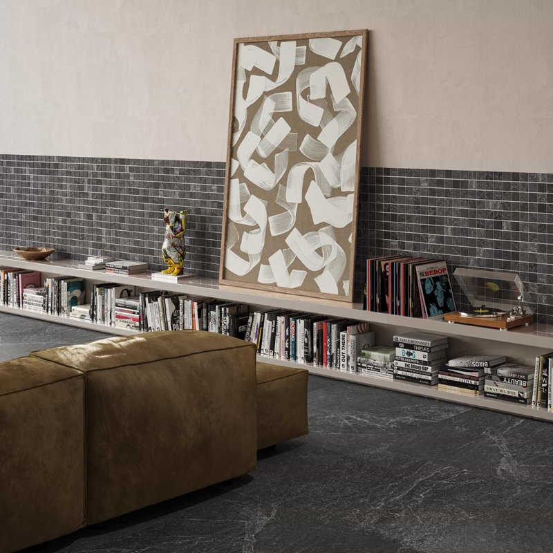 ZenTech 36x36 Matte Porcelain Tile, Graphite Gray