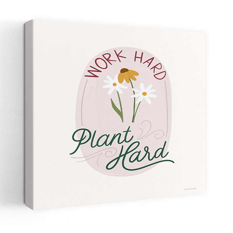 Work Work Plant Hard Hard Contemporary, art printanier, H 36 po x l 36 po