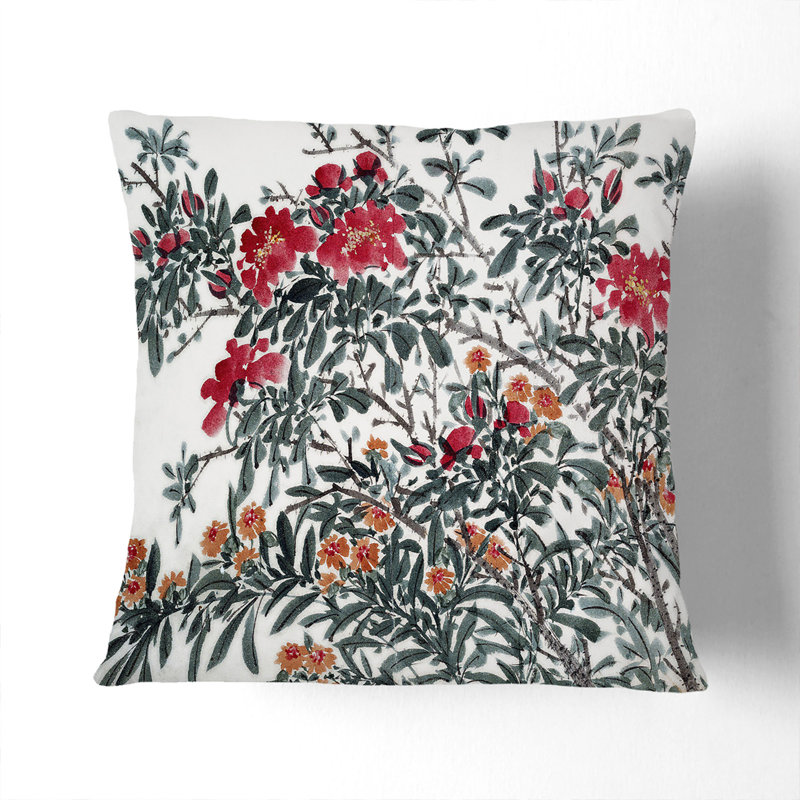 Square Throw Cushion, 40cm H x 40cm W x 15cm D