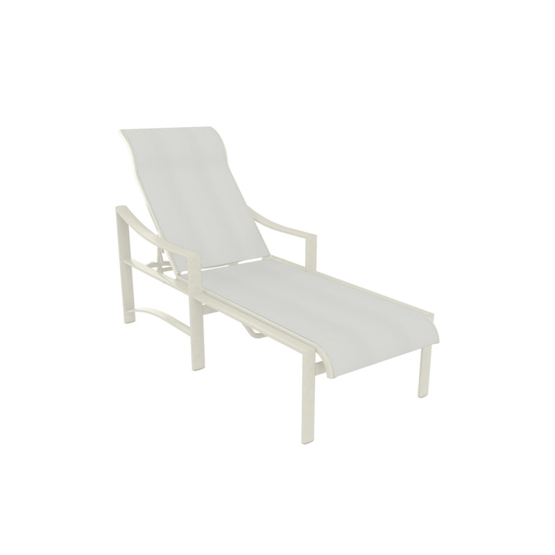 Kenzo Outdoor Chaise Lounge, Parchment, Bogota
