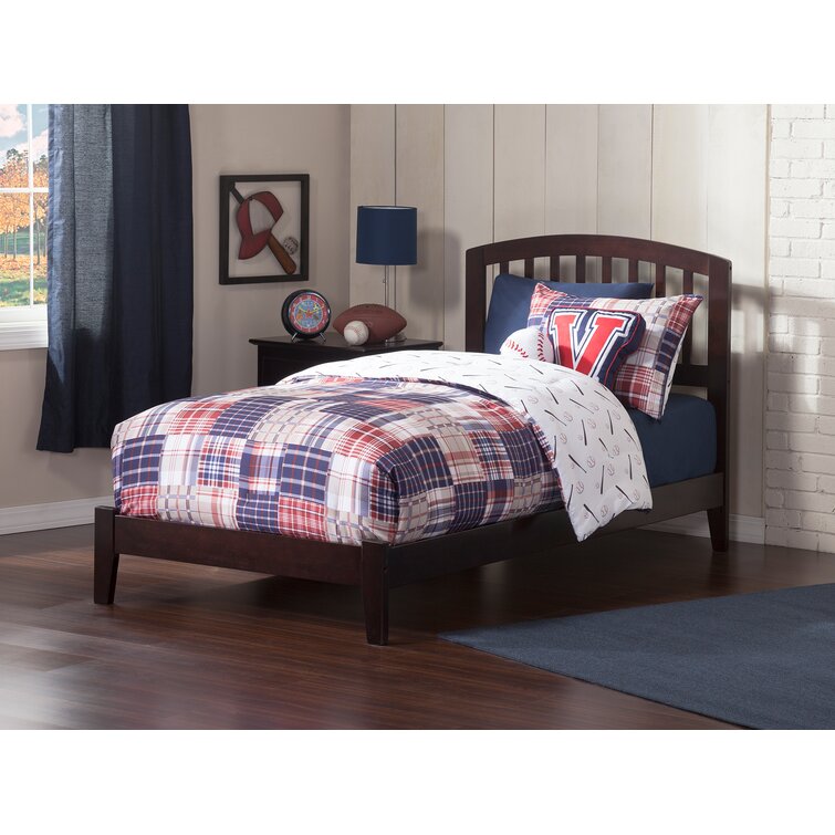 Solid Wood Panel Bed by Winston Porter