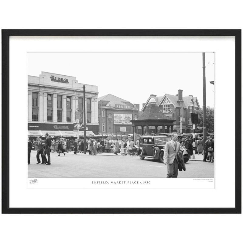 Enfield, Market Place C1950 by Francis Frith - Single Picture Frame Print, 60cm H x 80cm W x 2.3cm D