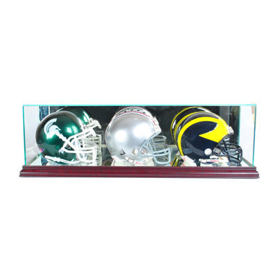Perfect Cases And Frames 22'' W 7'' D Football Glass Hat / Helmet Case