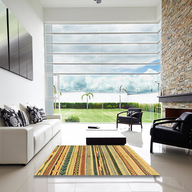 Abstract Indoor Rug, Square 8'