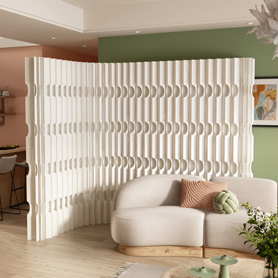 Adjustable Honeycomb Paper Room Divider, Foldable Privacy Partition Screen, Portable Collapsible Wall Separator, Lightweight Flexible Partition Panel, Decorative Room Screen for Home Office Dorm Studio Exhibition Commercial Use