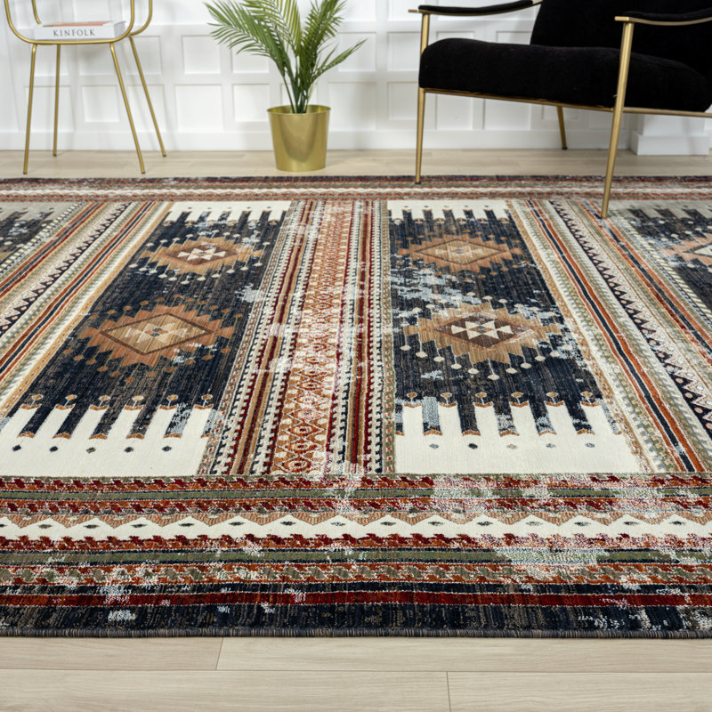 Struan Southwestern Area Rug, Rectangle 5'2" x 7'8"