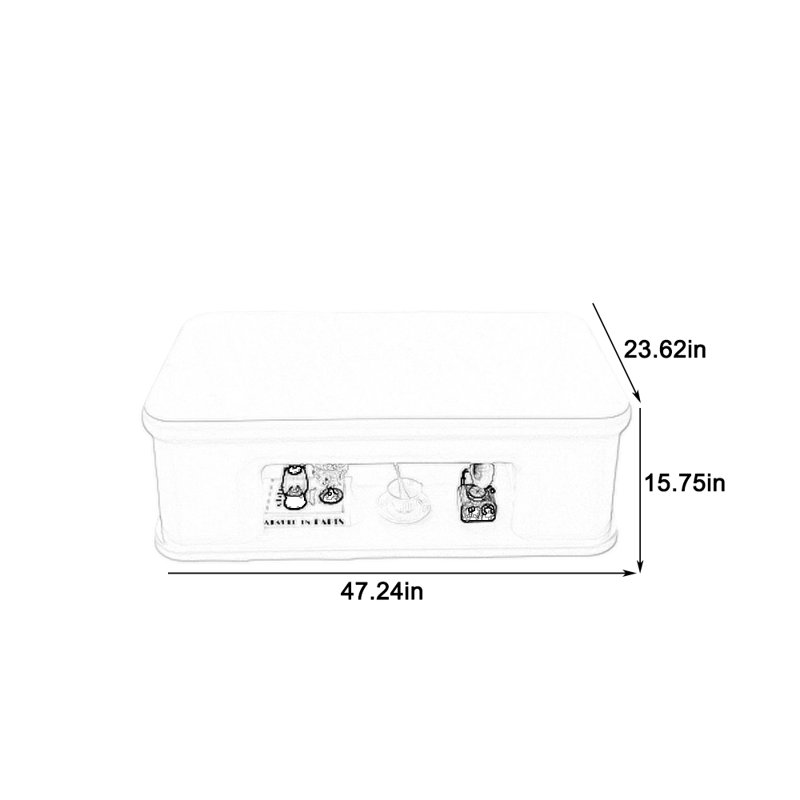 Table basse ouverte pour un rangement efficace
