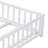 Khrystina Shilu Floor Platform Bed with Fence and Door for Kids-2125459752