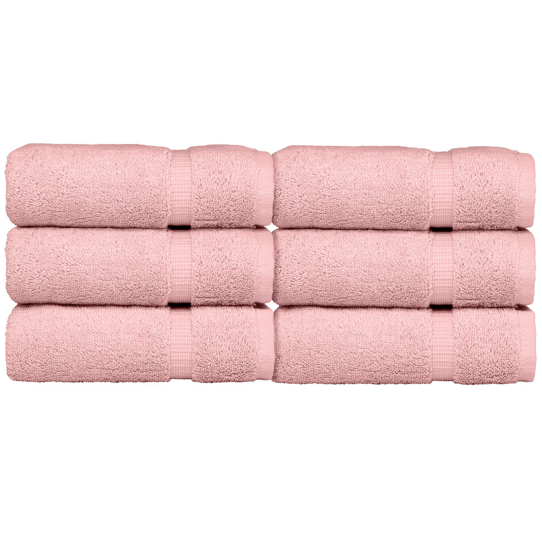 Yogyakarta Super Plush Hand Towel (Set of 6) Rosecliff Heights
