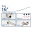 Pomme de douche double tout en métal-86665239