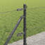 Vidaxl Fence With Posts PVC-Coated Steel-116798087-116798091