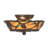 Wynsum Glass Semi Flush Mount