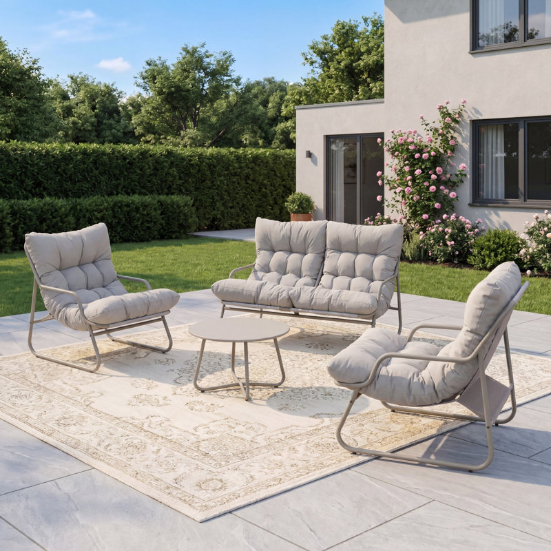 Calmo 4 Seat Patio Conversation Set