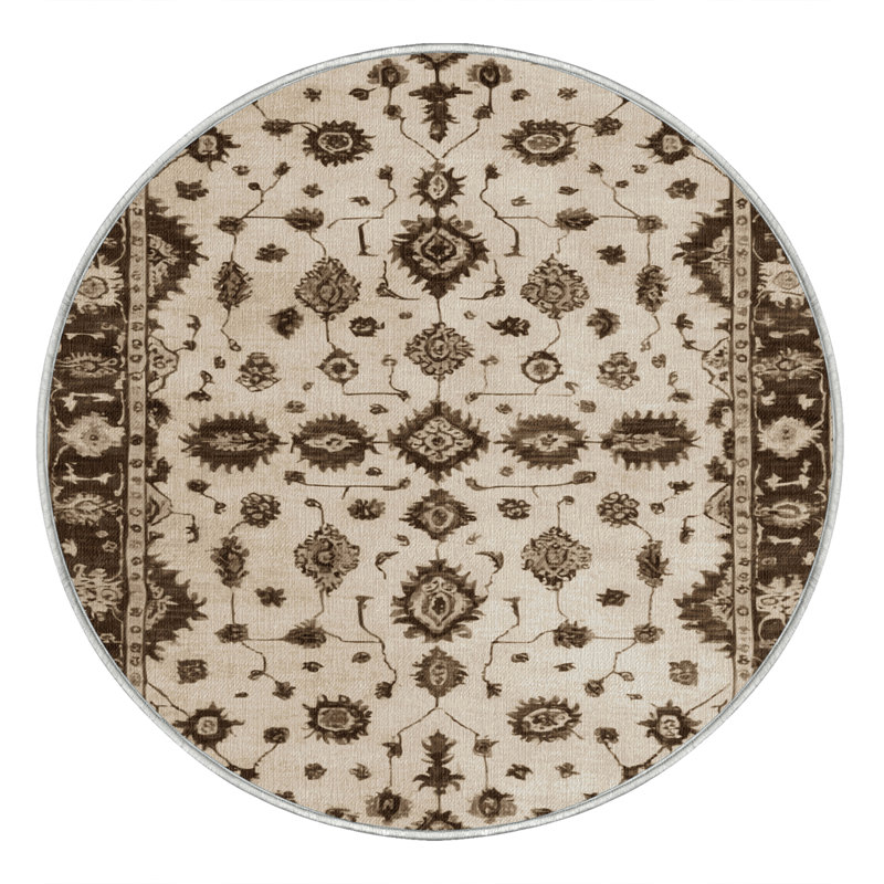 Machine Washable Overdyed Beige Area Rug, Rectangle 2' x 3'