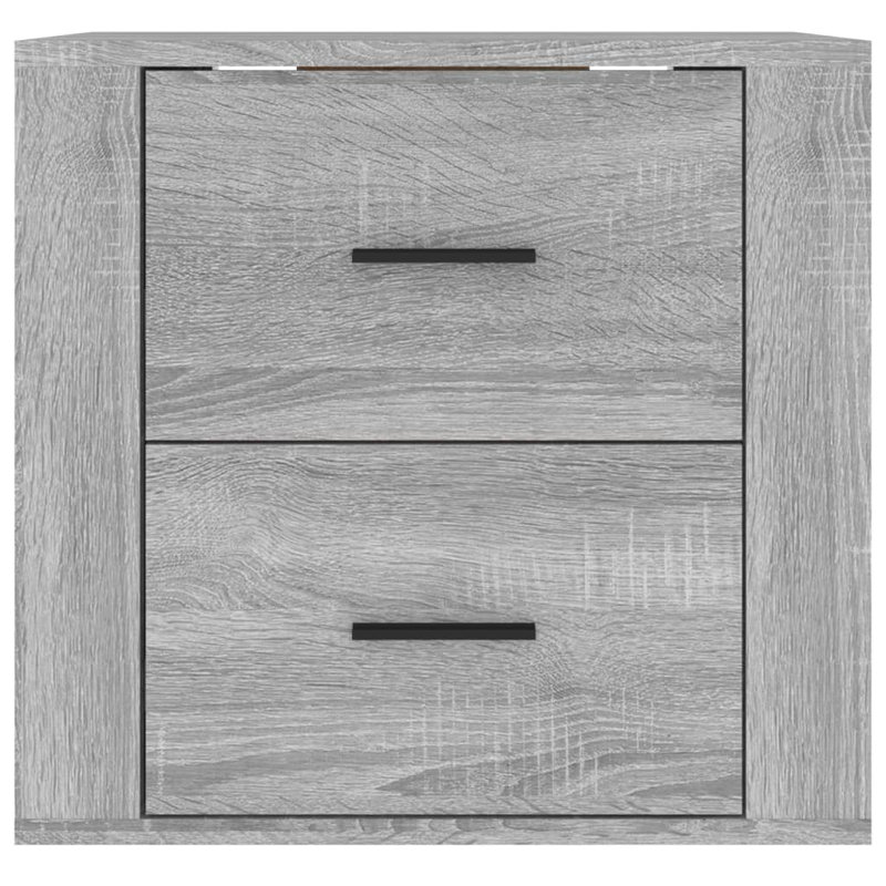 Jahque 50 cm W Bedside Table, Concrete Grey