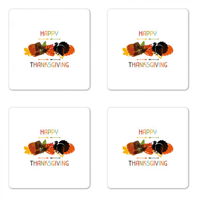 Square 4 Piece Coaster Set
