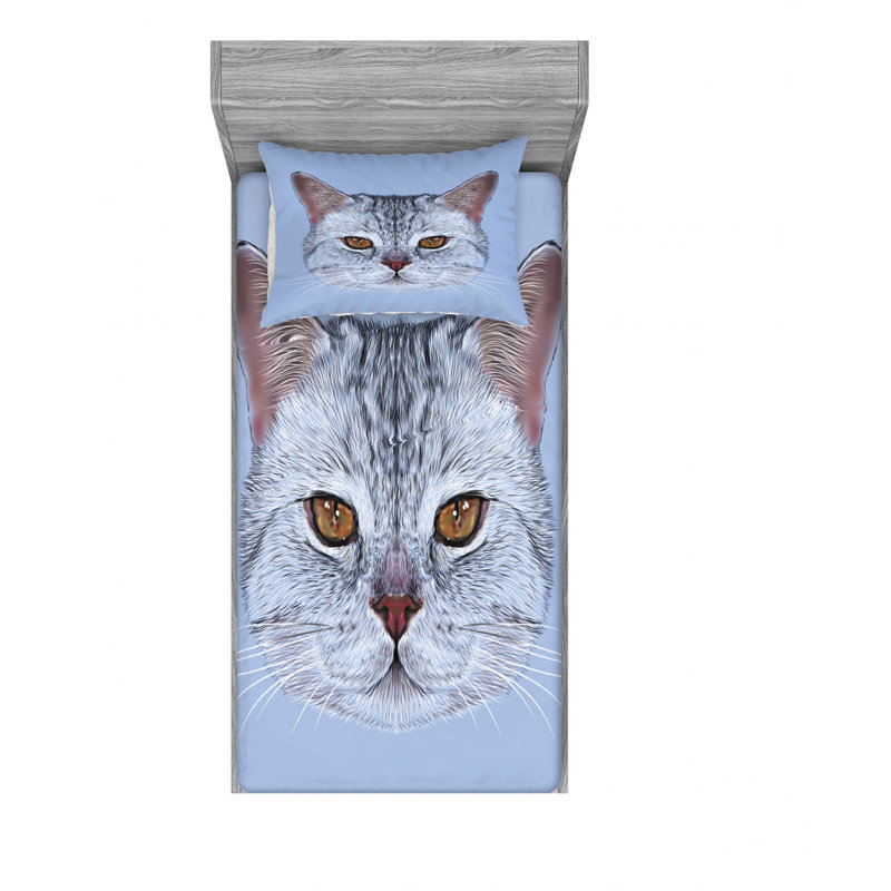 Microfiber Sheet Set, Twin XL Sheet Set with Fitted Sheet