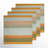 Darnell Linen Striped Square Napkin