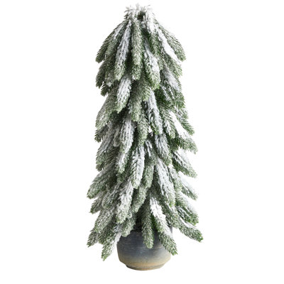 Arbre de Noël artificiel floqué