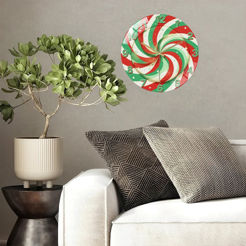 12'' Modern Glass Wall Clock