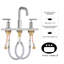 2-handle Bathroom Faucet with Drain Assembly-96327391