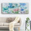 Mélange de bleus sur toile-2064996600