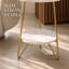 Table d'appoint moderne 18,7 po avec structure en métal-165486775