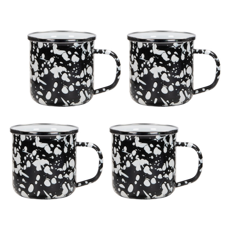 Swirl Aluminum Coffee Mug, Back Swirl