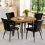 Ensemble de table de salle à manger extensible MDF en bois de style moderne pour des rassemblements polyvalents-233766058